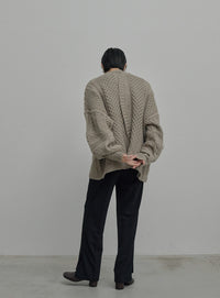 サイドスリットストレートパンツ