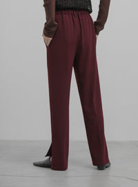 サイドスリットストレートパンツ