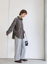 カットベロアシャツ