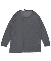【Et】アシンメトリーネックシアートップス