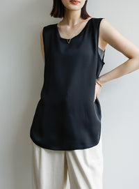 【Et】2WAYサテンタンクトップ