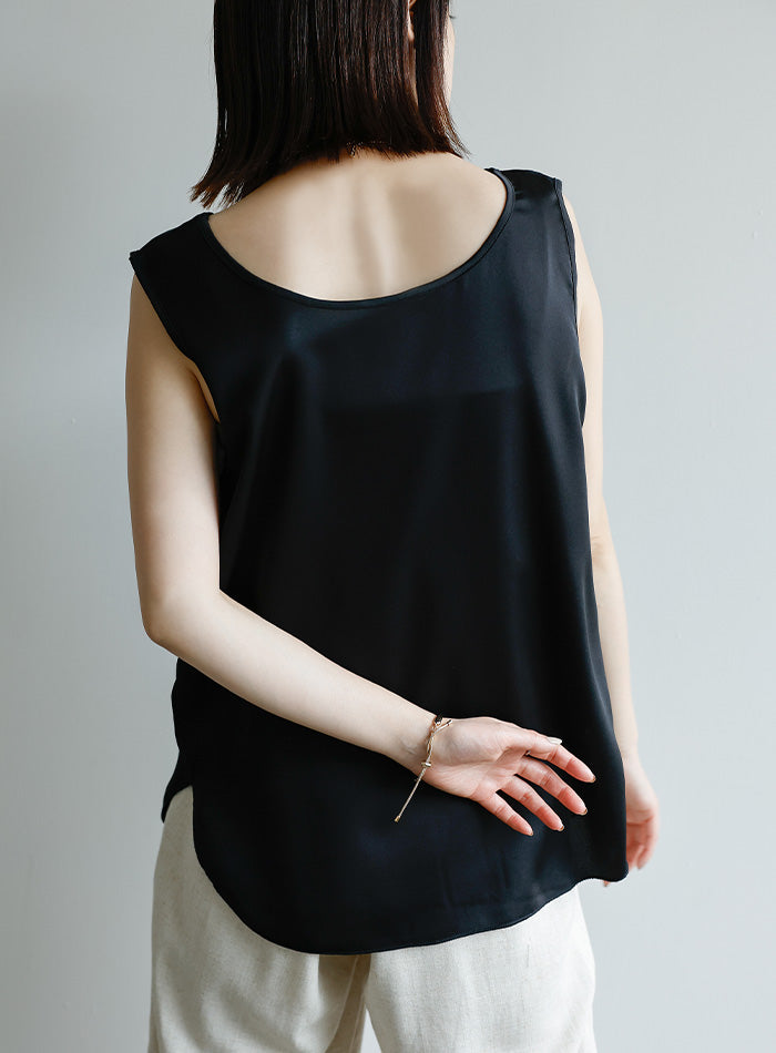 【Et】2WAYサテンタンクトップ