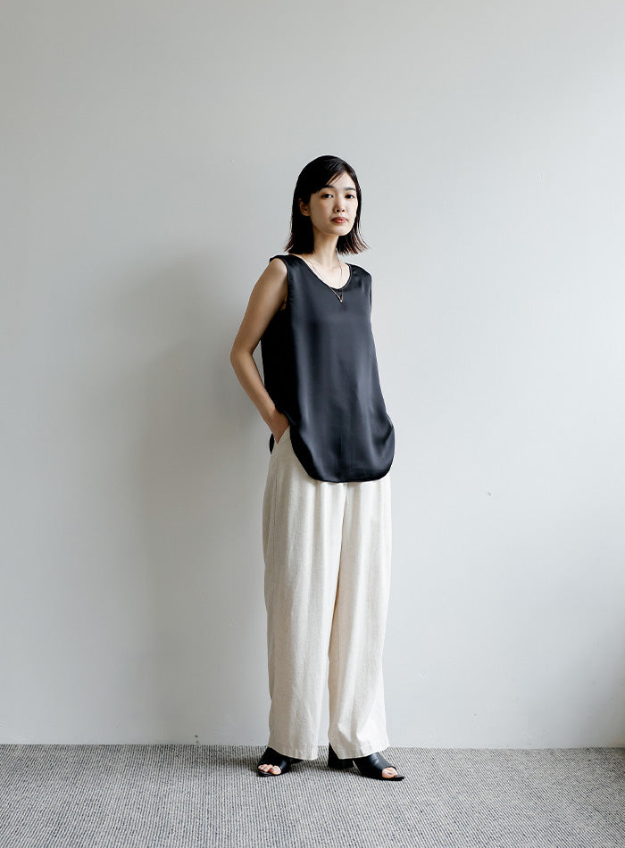 【Et】2WAYサテンタンクトップ