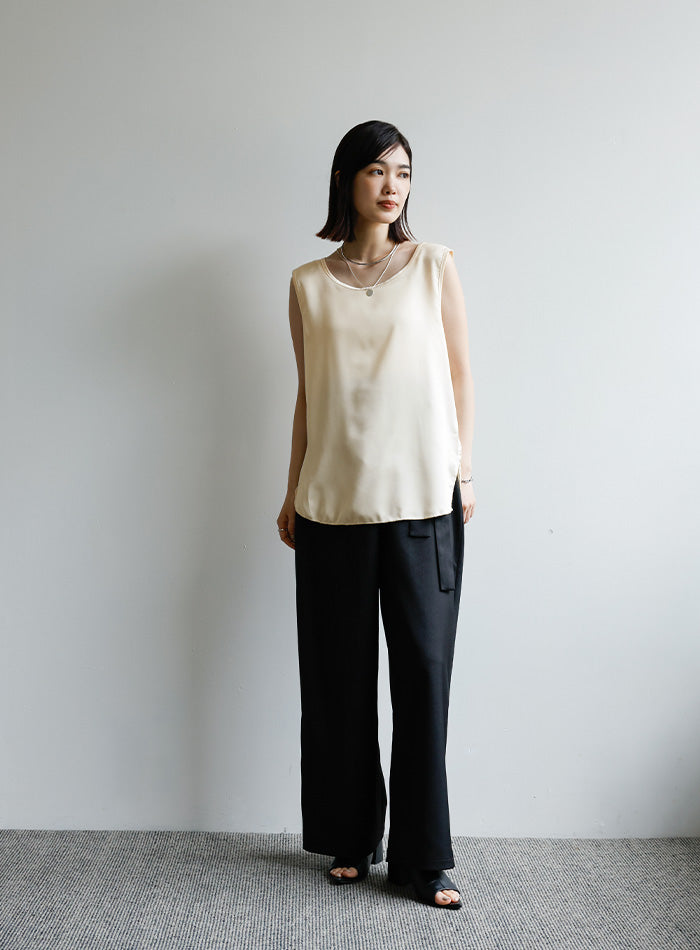 【Et】2WAYサテンタンクトップ