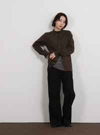 【Et】2way Button Design Knit