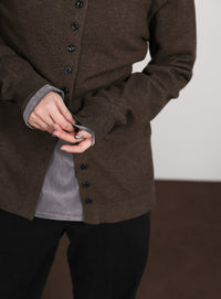 【Et】2way Button Design Knit