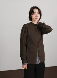 【Et】2way Button Design Knit