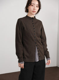 【Et】2way Button Design Knit