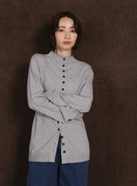 【Et】2way Button Design Knit