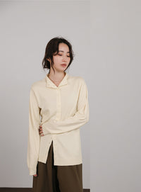 【Et】2way Button Design Knit