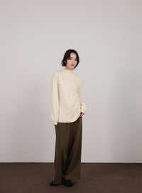 【Et】2way Button Design Knit