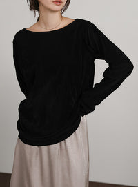 【Et】Sheer Velour Tops