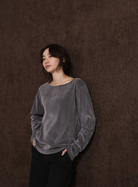 【Et】Sheer Velour Tops