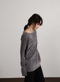 【Et】Sheer Velour Tops