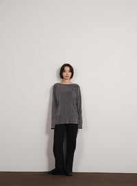 【Et】Sheer Velour Tops