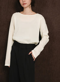 【Et】Sheer Velour Tops