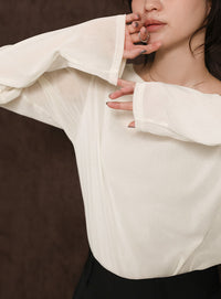 【Et】Sheer Velour Tops