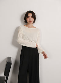【Et】Sheer Velour Tops
