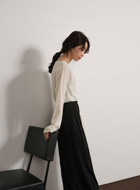 【Et】Sheer Velour Tops