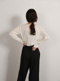 【Et】Sheer Velour Tops