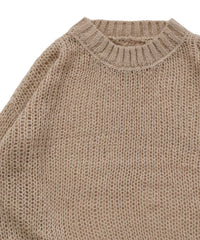 【Et】	Mohair-like Crew Neck Knit