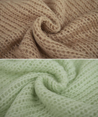 【Et】	Mohair-like Crew Neck Knit