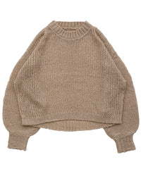 【Et】	Mohair-like Crew Neck Knit