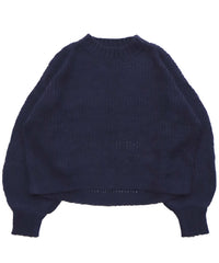 【Et】	Mohair-like Crew Neck Knit
