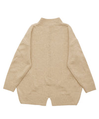【Et】Petit High Neck Cocoon Silhouette Knit