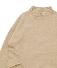 【Et】Petit High Neck Cocoon Silhouette Knit