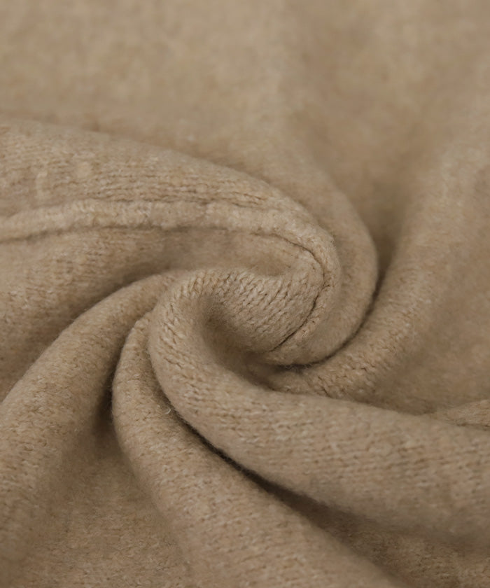 【Et】Petit High Neck Cocoon Silhouette Knit