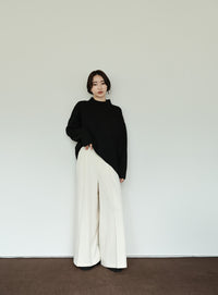 【Et】Petit High Neck Cocoon Silhouette Knit