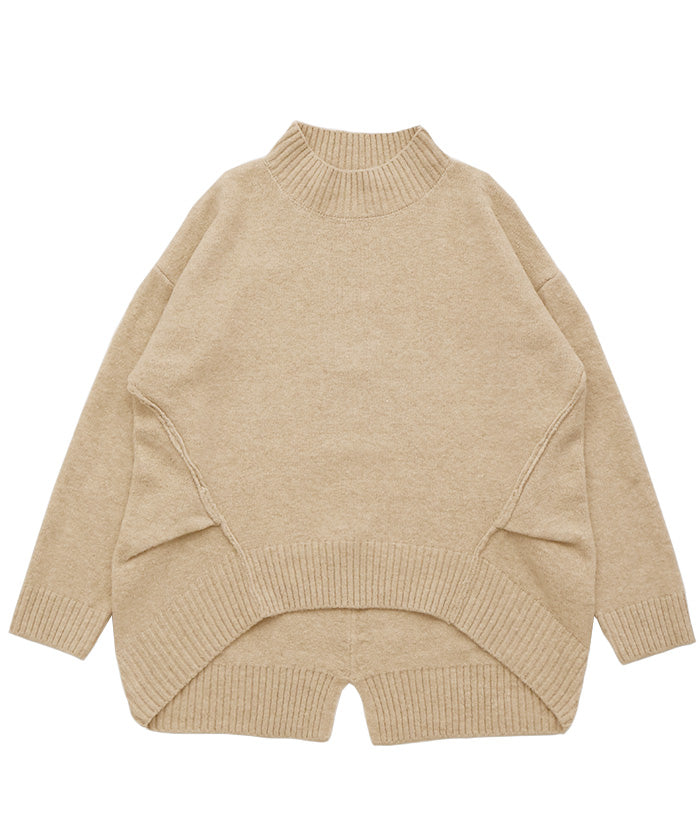 【Et】Petit High Neck Cocoon Silhouette Knit