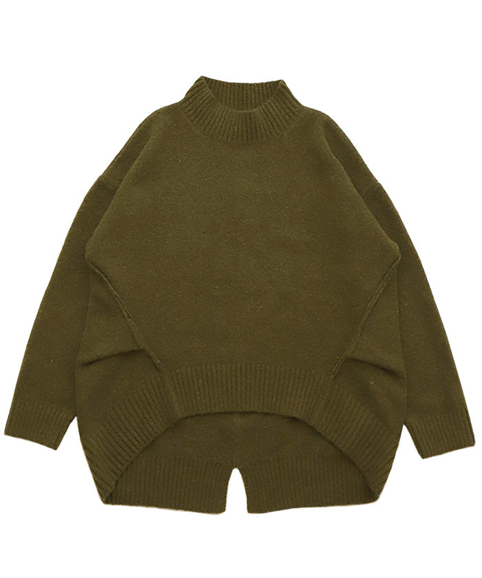 【Et】Petit High Neck Cocoon Silhouette Knit
