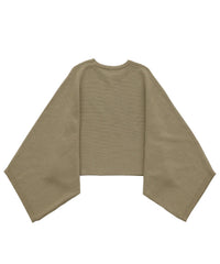【Et】Dolman Sleeve Short Rib Knit