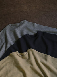 【Et】Dolman Sleeve Short Rib Knit