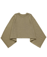 【Et】Dolman Sleeve Short Rib Knit