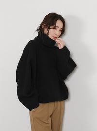 【Et】Long Turtleneck Knit