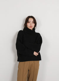 【Et】Long Turtleneck Knit
