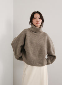 【Et】Long Turtleneck Knit
