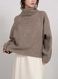 【Et】Long Turtleneck Knit