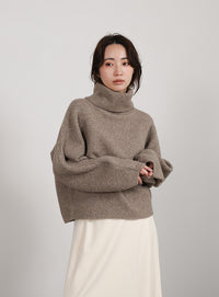 【Et】Long Turtleneck Knit