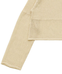 【Et】Linen like Sheer Mesh Knit