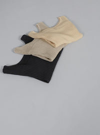 【Et】Linen like Sheer Mesh Knit