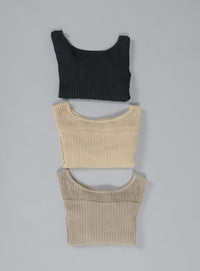 【Et】Linen like Sheer Mesh Knit