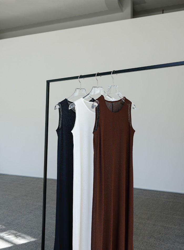 【Et】シアーカットソーノースリーブワンピース【SALE】