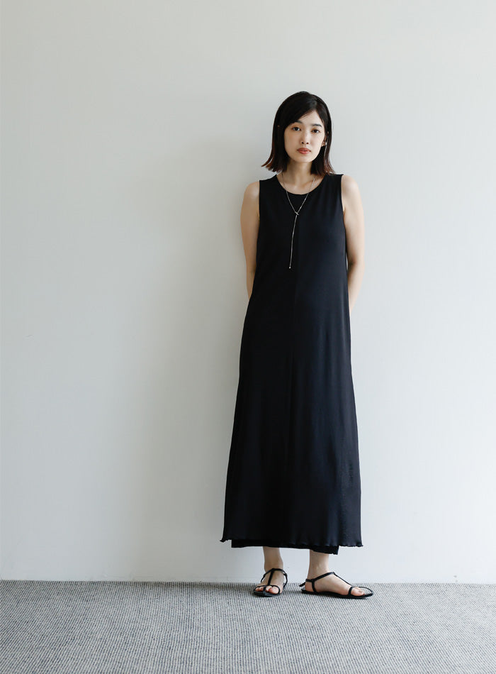 【Et】シアーカットソーノースリーブワンピース【SALE】