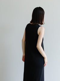 【Et】シアーカットソーノースリーブワンピース【SALE】