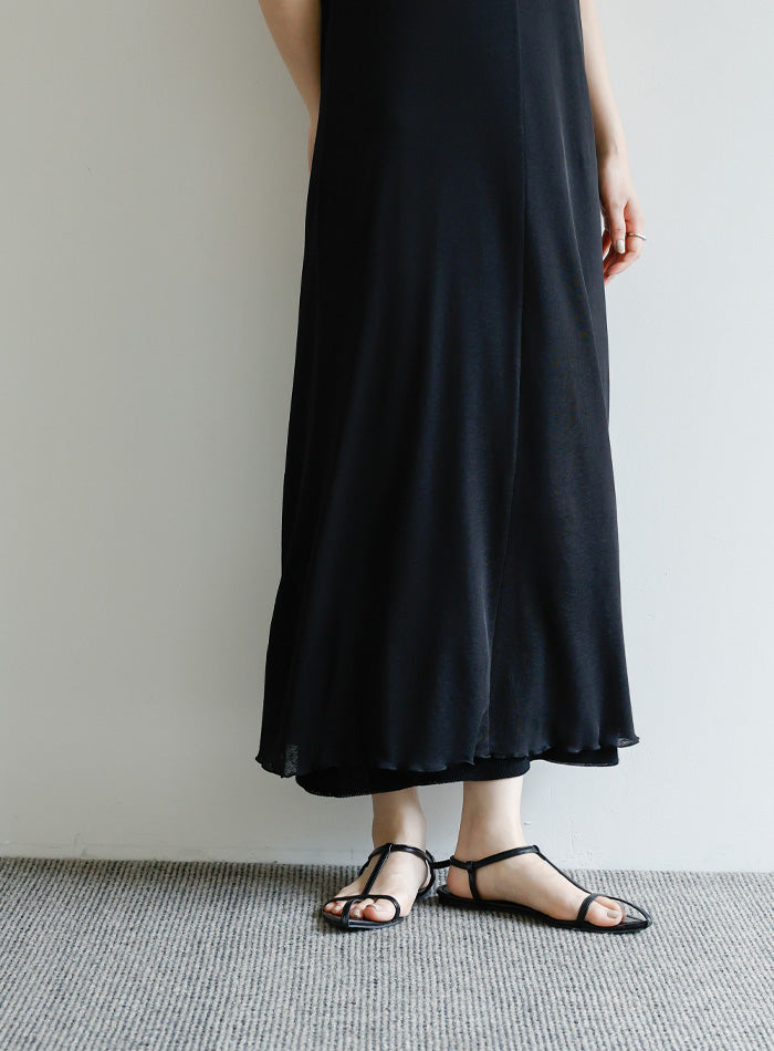 【Et】シアーカットソーノースリーブワンピース【SALE】