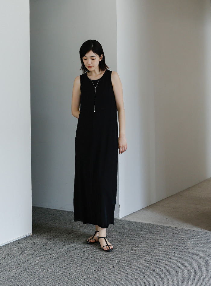【Et】シアーカットソーノースリーブワンピース【SALE】